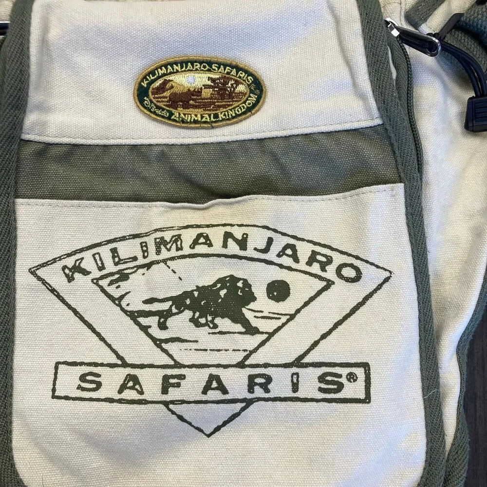 Vintage Disney World Animal Kingdom Kilimanjaro Safaris Messenger Bag Sling Pack